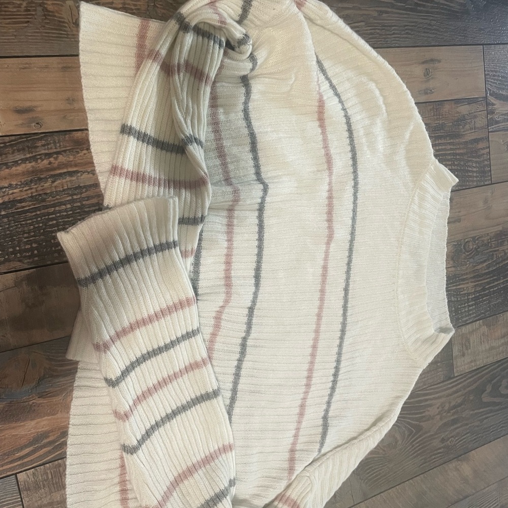 Striped Cream Sweater